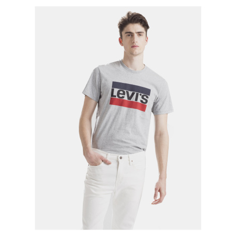 Levi&#39;s Šedé pánské tričko s potiskem Levi's® - Pánské Levi´s