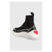 Sneakers boty Love Moschino černá barva, JA15176G1HIY200A