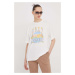 Bavlněné tričko Roxy bílá barva, ERJZT05682