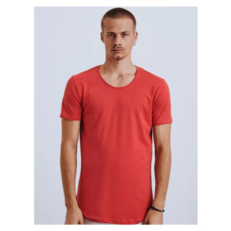 Buďchlap Jednoduché tričko v červené barvě