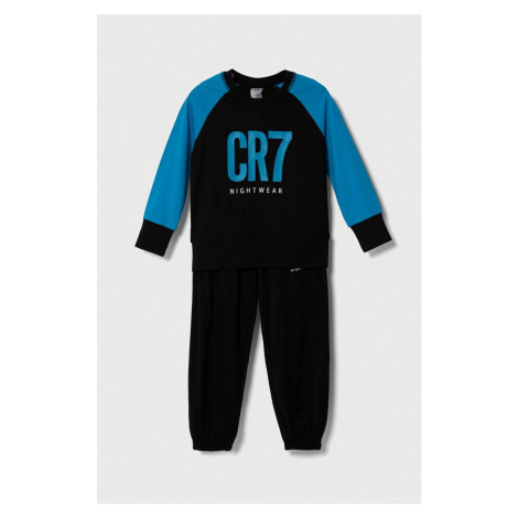 Dětské bavlněné pyžamo CR7 Cristiano Ronaldo černá barva Cristiano Ronaldo CR7