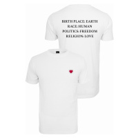 Pánské tričko krátký rukáv // Mister tee Heart Tee white