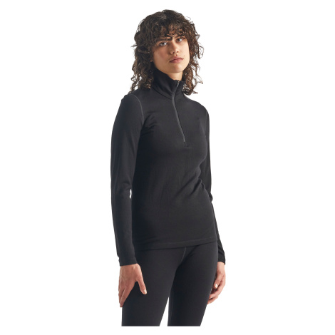 Dámské triko ICEBREAKER Wmns 260 Tech LS Half Zip, Black Icebreaker Merino