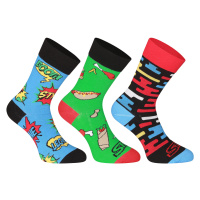 3PACK veselé ponožky Styx vysoké vícebarevné (H955115453) XL