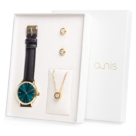 A-NIS Set hodinek, náhrdelníku a náušnic AS100-23