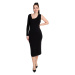 ONLY Dámské šaty ONLINA Standard Fit 15302675 Black/One Sleeve
