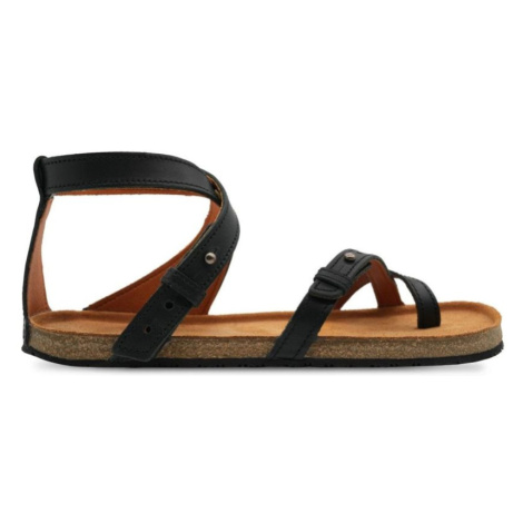 AYLLA BAREFOOT SANDÁLY SULLA Black Dámské barefoot sandály Aylla Shoes