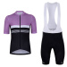 HOLOKOLO Cyklistický krátký dres a krátké kalhoty - SPORTY - bílá/růžová/černá