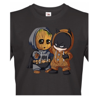 Pánské tričko Batman a Groot - ideální dárek