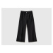 Benetton, High-waisted Trousers With Wide Leg