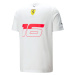 Ferrari pánské tričko Charles Leclerc SE White F1 Team 2023