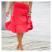 Blancheporte Vzdušná volánová sukně červená
