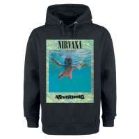 Nirvana Ripple Overlay Mikina s kapucí černá