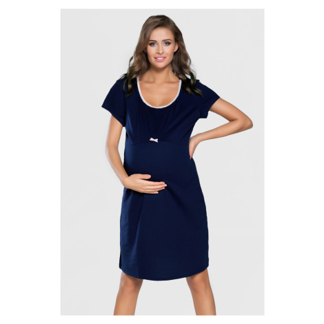Těhotenská bavlněná noční košile Dagna krátká Italian Fashion