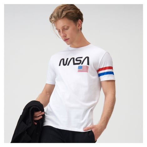 Sinsay - Tričko NASA - Bílá