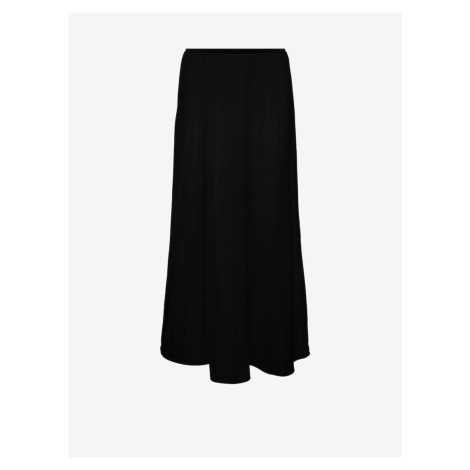 Černá dámská květovaná maxi sukně Vero Moda Alba