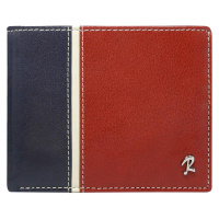 Pánská kožená peněženka ROVICKY 324-RBA-D RFID modro červená