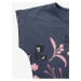 Růžovo-modré dámské květované tričko ALPINE PRO UDAWA