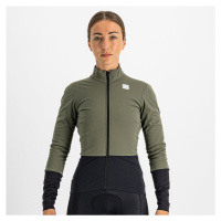 SPORTFUL Cyklistická větruodolná bunda - TOTAL COMFORT - zelená/černá