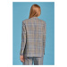 SAKO GANT D1. LTW CHECK OVERSIZED BLAZER modrá