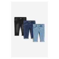 H & M - Balení: 3 Comfort Stretch Skinny Fit Jeans - modrá