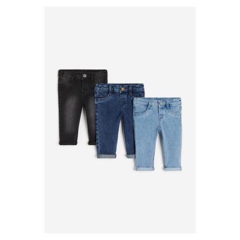 H & M - Balení: 3 Comfort Stretch Skinny Fit Jeans - modrá H&M