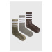 Ponožky adidas 3-pack zelená barva, IQ4151