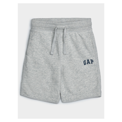 Dětské kraťasy GAP Logo franchise shorts Šedá