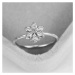 Victoria Filippi Prsten se zirkony Lorenza - květina P-R083/59 Stříbrná