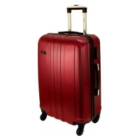 Rogal Tmavě červený odolný kufr do letadla 