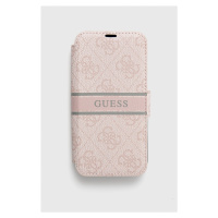 Obal na telefon Guess růžová barva iPhone 13 Mini