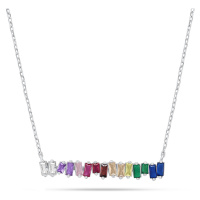 Brilio Silver Hravý stříbrný náhrdelník s barevnými zirkony NCL148WRBW