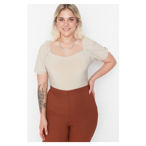 Trendyol Curve Stone Sleeve Detailed Knitted Blouse