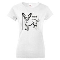 Dámské tričko pro milovníky psů - Čivava