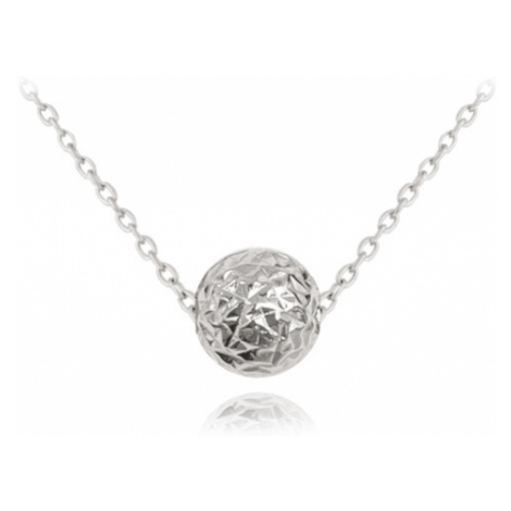 Stříbrný náhrdelník s kuličkou JMAS0117SN45