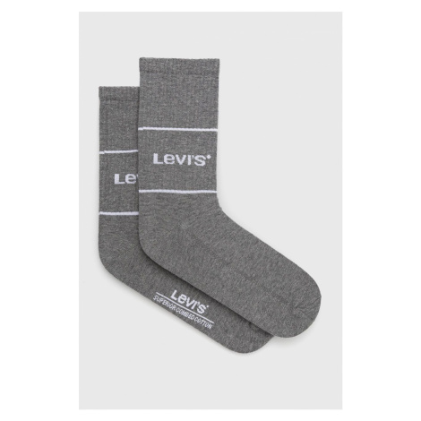 Ponožky Levi's šedá barva Levi´s