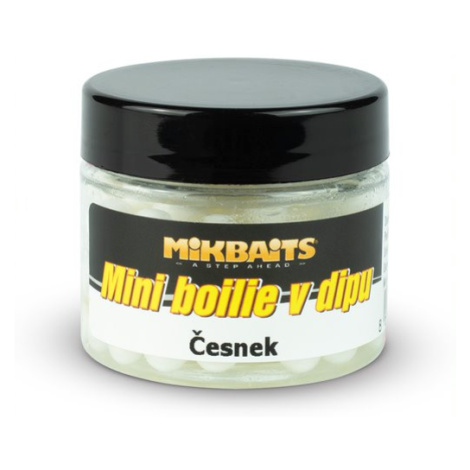 Mikbaits mini boilie v dipu 6-8 mm 50 ml-česnek