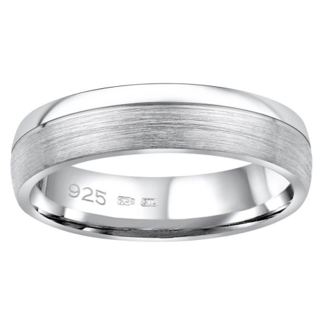 Silvego Snubní stříbrný prsten Paradise pro muže i ženy QRGN23M