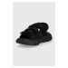 Sandály 4F dámské, černá barva, na platformě
