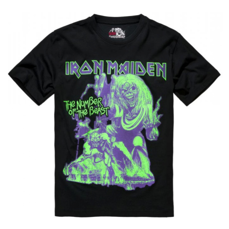 Pánské tričko Iron Maiden NOTB (glow in the dark pigment) - černé Brandit