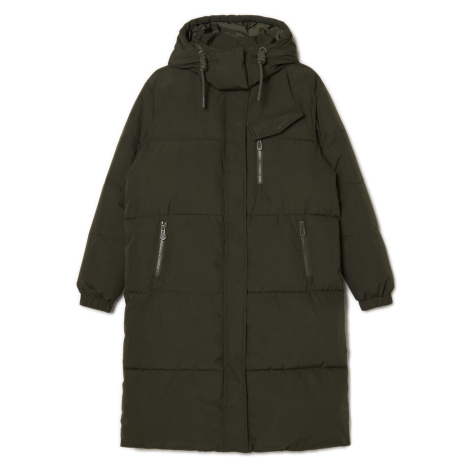 Cropp - Kabát s kapucí - Khaki