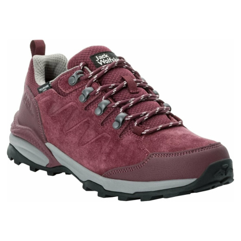 Jack Wolfskin Refugio Texapore Low W Dark Maroon Dámské outdoorové boty