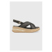 Sandály U.S. Polo Assn. GLORY dámské, hnědá barva, na klínku, GLORY005D