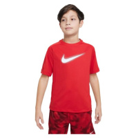 Nike DRI-FIT MULTI+ Chlapecké tričko, červená, velikost