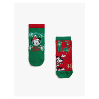 Koton 2-Pack Mickey Mouse Printed Socks Licensed