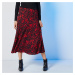 Blancheporte Dlouhá sukně s potiskem černá/červená