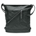 Velký černý kabelko-batoh s kapsou Foxie
