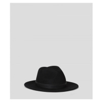 Klobouk karl lagerfeld k/signature fan fedora hat černá