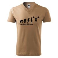 DOBRÝ TRIKO Pánské V tričko s potiskem Evoluce fitness