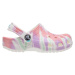 Dětské boty Crocs CLASSIC TIE DYE bílá